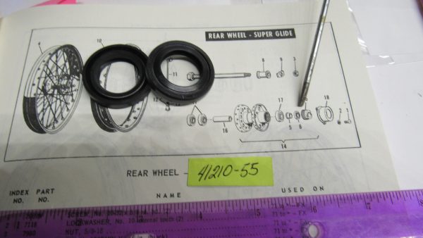 Harley Shovelhead,Sportster Wheel Hub Oil Seals 1955-78 .P/N 41210-55 - Image 2
