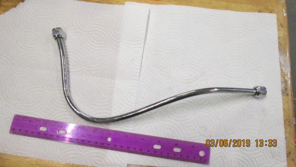 **USED** Harley 45 Flathead Chrome Engine Feed Line. - Image 2