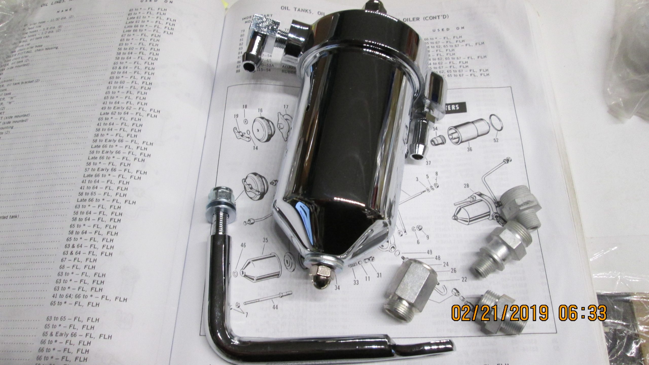 Harley Panhead Oil Filter Canister Kit .1958-64 - Image 2