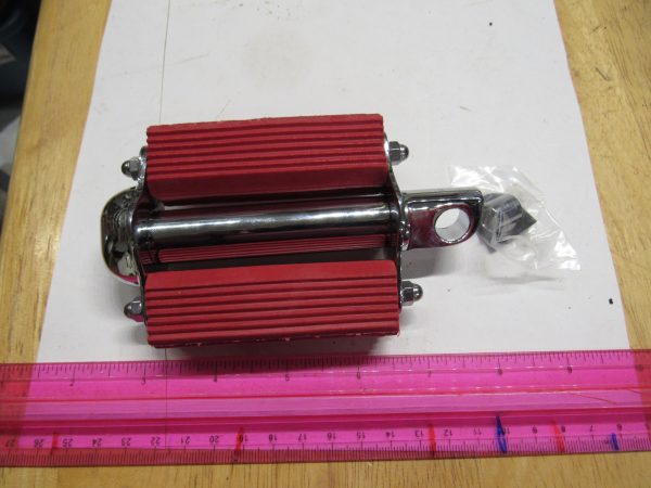 Vintage Style Harley Knuckle,Pan,Flathead,Sportster Chrome Kicker Pedal **RED**