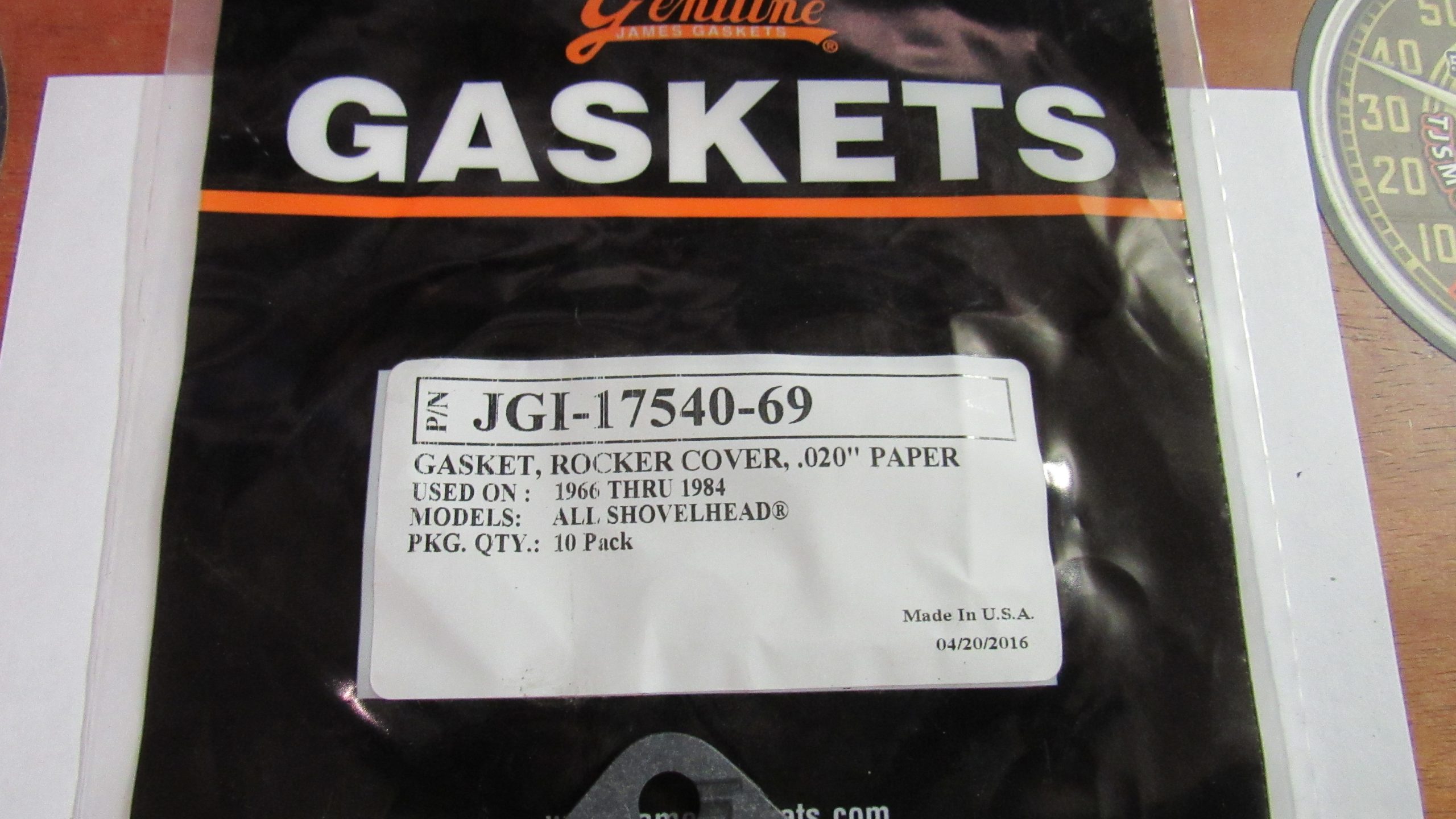 Harley Shovelhead Rocker Box Gaskets **James** 1966-84 P/N 17540-69 - Image 4