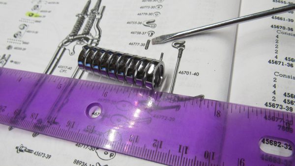 Harley Knucklehead,UL.U,WL,WLA,Steering Damper Spring "CHROME" P/N 46777-30 - Image 3