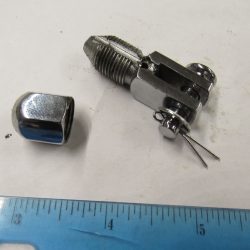 Harley Knucklehead,Flathead Chrome Springer Front Brake Cable Lower Connection. P/N 45172-28