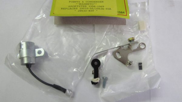 Harley Sportster Magneto Points & Condenser 1958-69. P/N 29533-55 & 29534-55A - Image 2