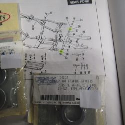 Harley Panhead,Shovelhead.Swingarm Pivot Bearing Spacers..1958-84