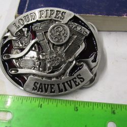 Harley Load Pipes Belt Buckle