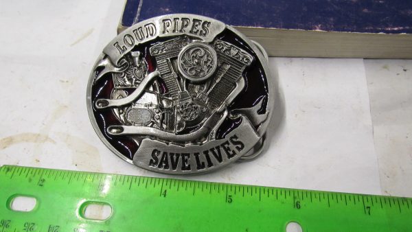 Harley Load Pipes Belt Buckle