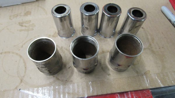 **USED** Harley 45 Flathead Chrome Valve Covers.. **LOOK** - Image 3