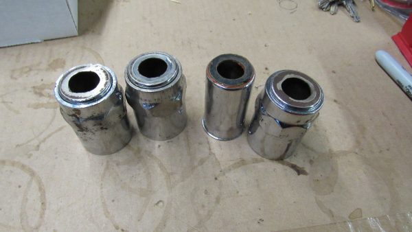 **USED** Harley 45 Flathead Chrome Valve Covers.. **LOOK** - Image 2