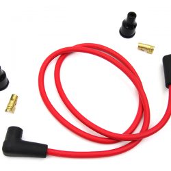 Knuckle, Pan, Flathead, Universal Red Copper Core 7mm Spark Plug Wire Kit