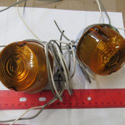 Harley Shovelhead,FX and Sportster Chrome Turn Signal Assembly Front Right or Left .1973-84 P/N 68514-73 (AMBER LENSES)