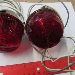 Harley Shovelhead,FXS  Chrome Turn Signal Assembly Rear Right or Left .1973-84 P/N 68514-73 (RED LENSES)