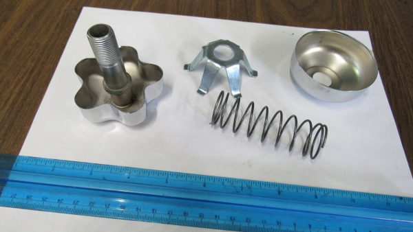 **USED* Harley Panhead Chrome Fork Steering Damper Knob Kit.. 1949-59.. - Image 3