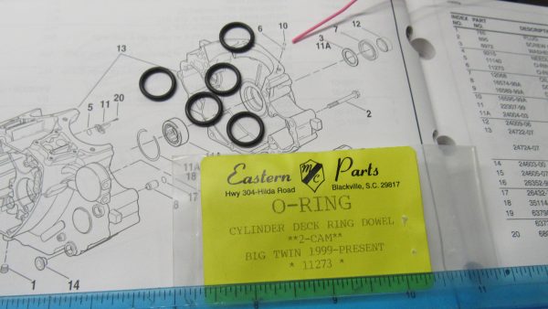 Harley Twin Cam Cylinder Base Dowel O-Ring 1999-UP?? P/N 11273 - Image 2