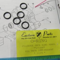 Harley Twin Cam Cylinder Base Dowel O-Ring 1999-UP?? P/N 11273