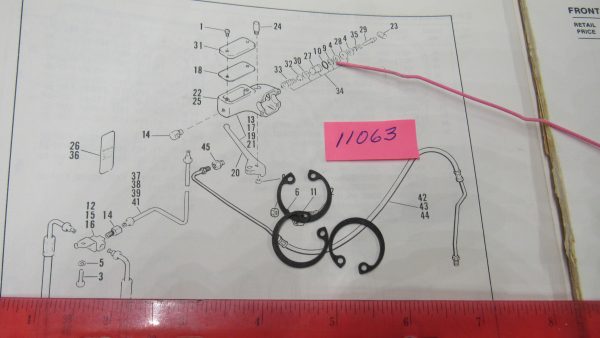 Harley Shovelhead,Sportster Front Brake Master Cylinder Retaining Ring 1972-81  P/N 11063 - Image 2