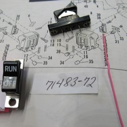 Harley Shovel, Sportster RUN/OFF Rocker Style Handlebar Switch 1972-81  P/N 71483-72