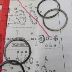 Harley Big Twin 4 Speed Transmission 3rd Gear Retaining Ring. 1936-85  P/N 35337-36