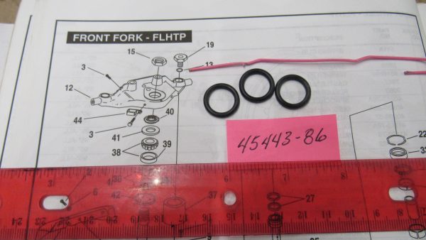 Harley Evolution FLT Upper Fork Plug O-Ring 1986-98   P/N 45443-86 - Image 2