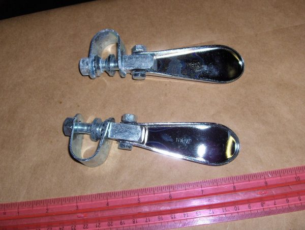 Vintage Spoon Style Universal Foot Pegs..Harley,Honda,BSA,Triumphs* 7/8" Bars* - Image 2