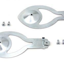 Harley Panhead Emblem Mount Strips for Gas Tank 1959-60