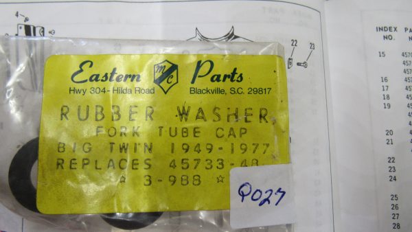 Harley Panhead,Shovel,Evolution,Twin Cam Fork Cap Oil Seals 1949-UP?? P/N 45733-48 - Image 3