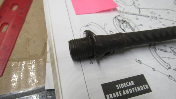 **USED**Harley Panhead Shovelhead Rubber Sidecar Brake Line. 1958-84 . P/N 87778-58 - Image 5