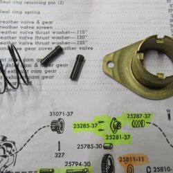 Harley 45 Flathead, U, UL, Cam Cover Breather Spring Kit  1937-73  P/N 25281-37