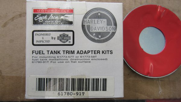 Genuine Harley Knucklehead,Panhead Emblem Mount Strips for Gas Tank 1957-58 - Image 2