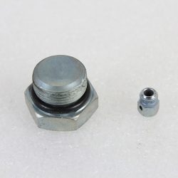 Harley Knucklehead, Panhead Kicker Cover Filler Plug and Vent Screw Kit. 1937-54. P/N 701 & 34720-36