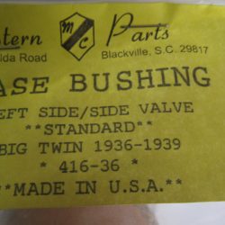 Harley Knucklehead, UL Left Side Case Bushing.(Sprocket Side) 1936-39.  P/N 416-36
