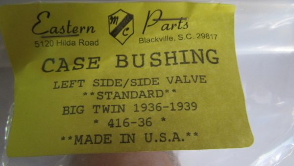 Harley Knucklehead, UL Left Side Case Bushing.(Sprocket Side) 1936-39.  P/N 416-36
