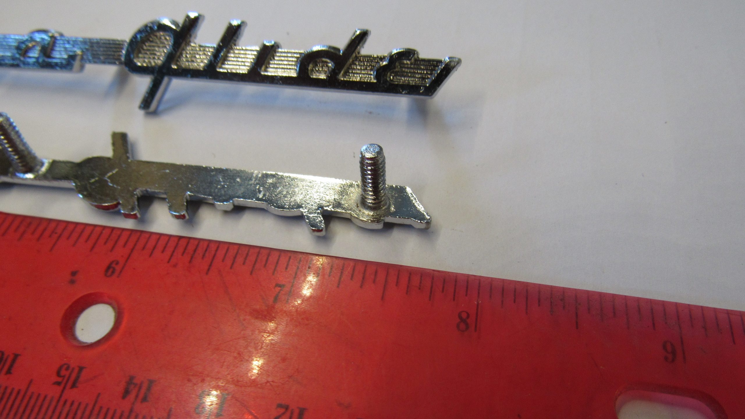 Harley Panhead Front Fender "Hydra Glide" Emblem Set. 1950-UP?? P/N 91582-50 - Image 2