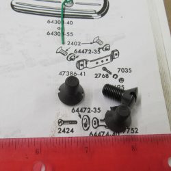 Harley Knucklehead,Panhead Flathead, Tool Box Screw . 1935-57  P/N 2402