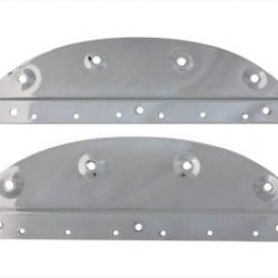 Harley Knucklehead, Panhead, Flathead Chrome Saddlebag Mount Plate Set. 1936-57