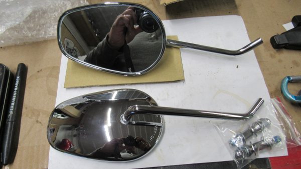 Harley Evolution Sportster, Softail, Customs, Chrome Tear Drop Mirrors