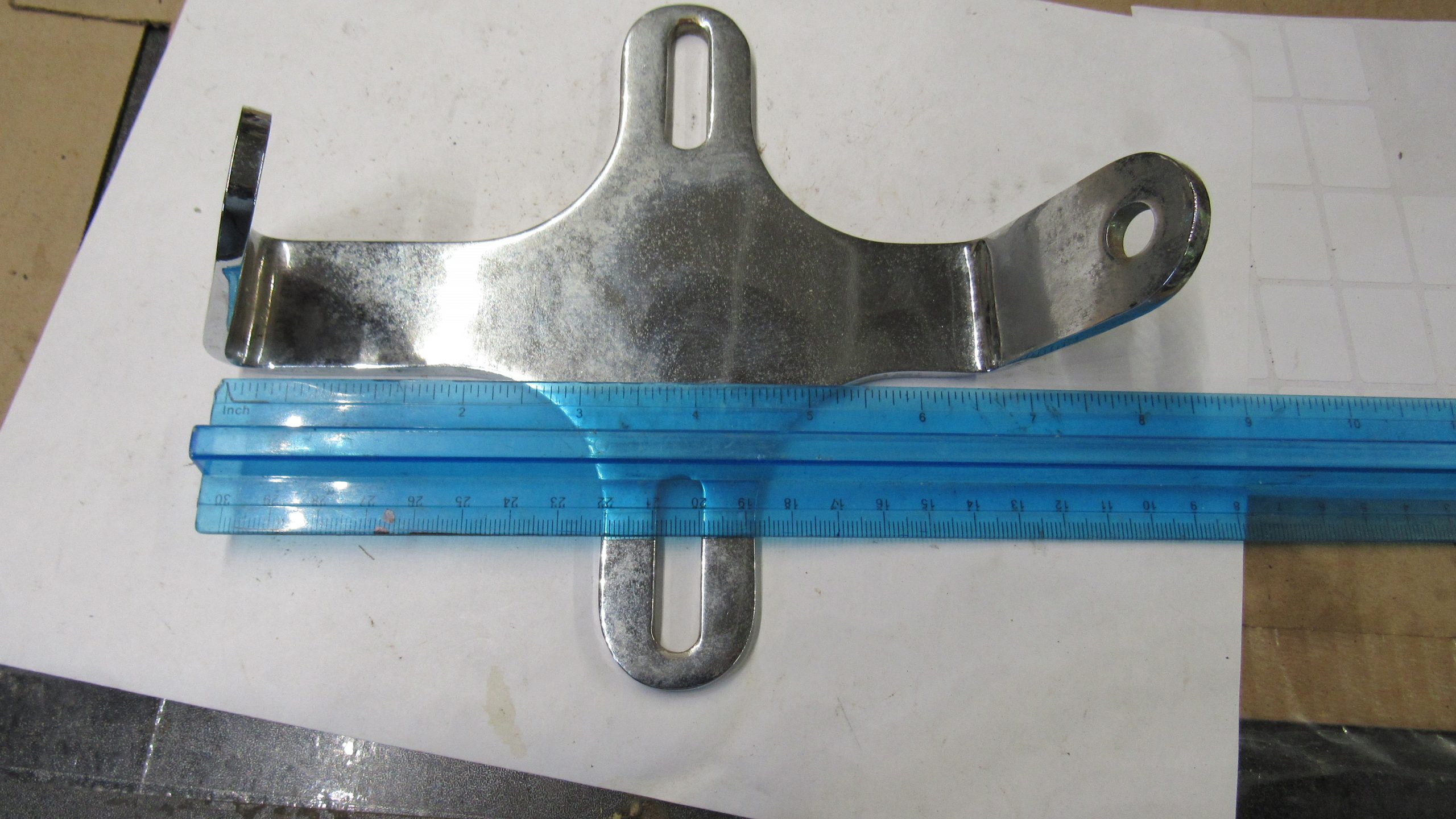 **USED**Vintage Style Chopper Dual Headlight Bracket "OLD SCHOOL" TJs