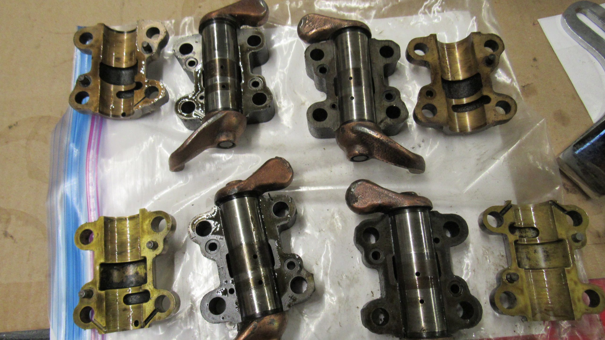 **USED**Harley Panhead Rocker Arm With Bearing Block, Complete Set.1948
