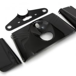 Harley Panhead Replica Triple Tree Cover Kit *Black* 1949-59