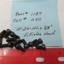 Harley Knuckle,Flathead,Pan, *PARKERIZED* 10-24 N.C X 3/8" Screw P/N 1187