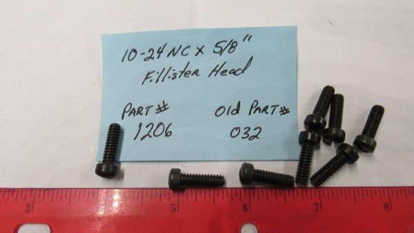 Harley Knuckle,Flathead,Pan, PARKERIZED 10-24 N.C X 5/8" Screw P/N 1206