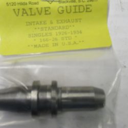 Harley A, B Singles Flathead Intake or Exhaust Valve Guide *STD* 1926-34  P/N 166-26