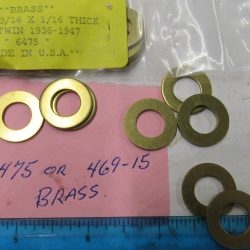 Harley Knucklehead Rocker Shaft Nut Washers *BRASS* 1936-47 P/N 6475 or 469-15