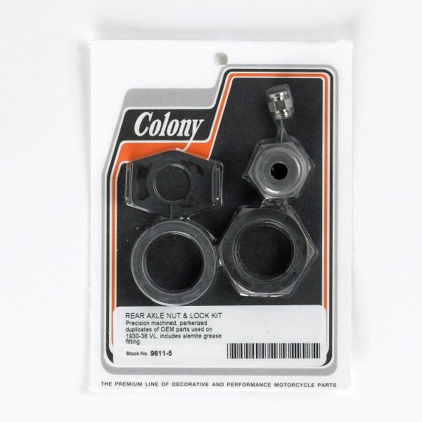 Harley VL Flathead Rear Axle Nut & Lock Kit 1930-36