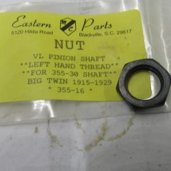 Harley VL Flathead Pinion Shaft Nut. *LEFT HAND THREAD* 1930-36  P/N 355-16