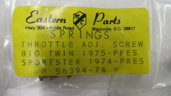 Harley Shovelhead, Sportster, Evolution  Throttle Adjusting Screw Spring 1974-UP??  P/N 56394-74 - Image 2