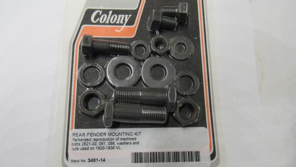 Harley VL Flathead Rear Fender Mounting Kit. 1930-36.