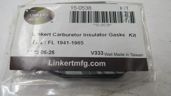 Harley Big Twin Linkert Carburetor Insulator Gasket Kit. 1941-65. P/N 27412-48 - Image 4