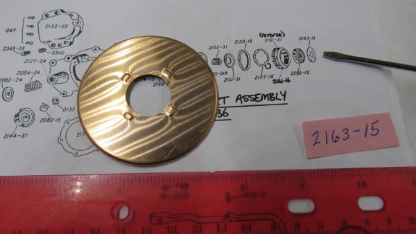 Harley JD VL Flathead Transmission Oil Retainer Washer *Copper* 1915-36  P/N 2163-15 - Image 3
