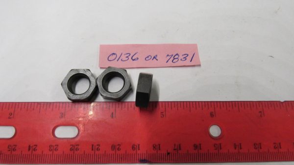 Parkerized Nut 7/16-20 N.F.x 1/4" x 5/8" Hexagon Nut. P/N 7831 or Old # 0136 - Image 2